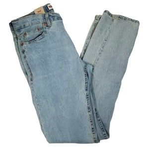 Levis 502 Boys Jeans Size 18 Skinny Taper Light Denim 29x31 Five Pocket New!